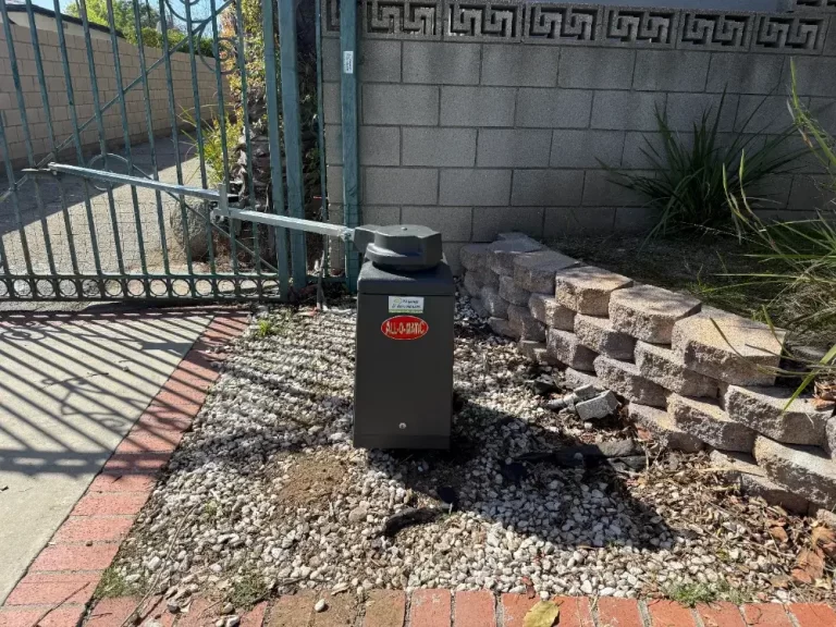 Automatic swing gate operator installed by PLL Garage Doors and Gates